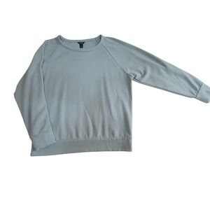 Eddie Bauer Relaxed Sweatshirt Womens Raglan Soft Sleeve Fleece Boxy Pullover